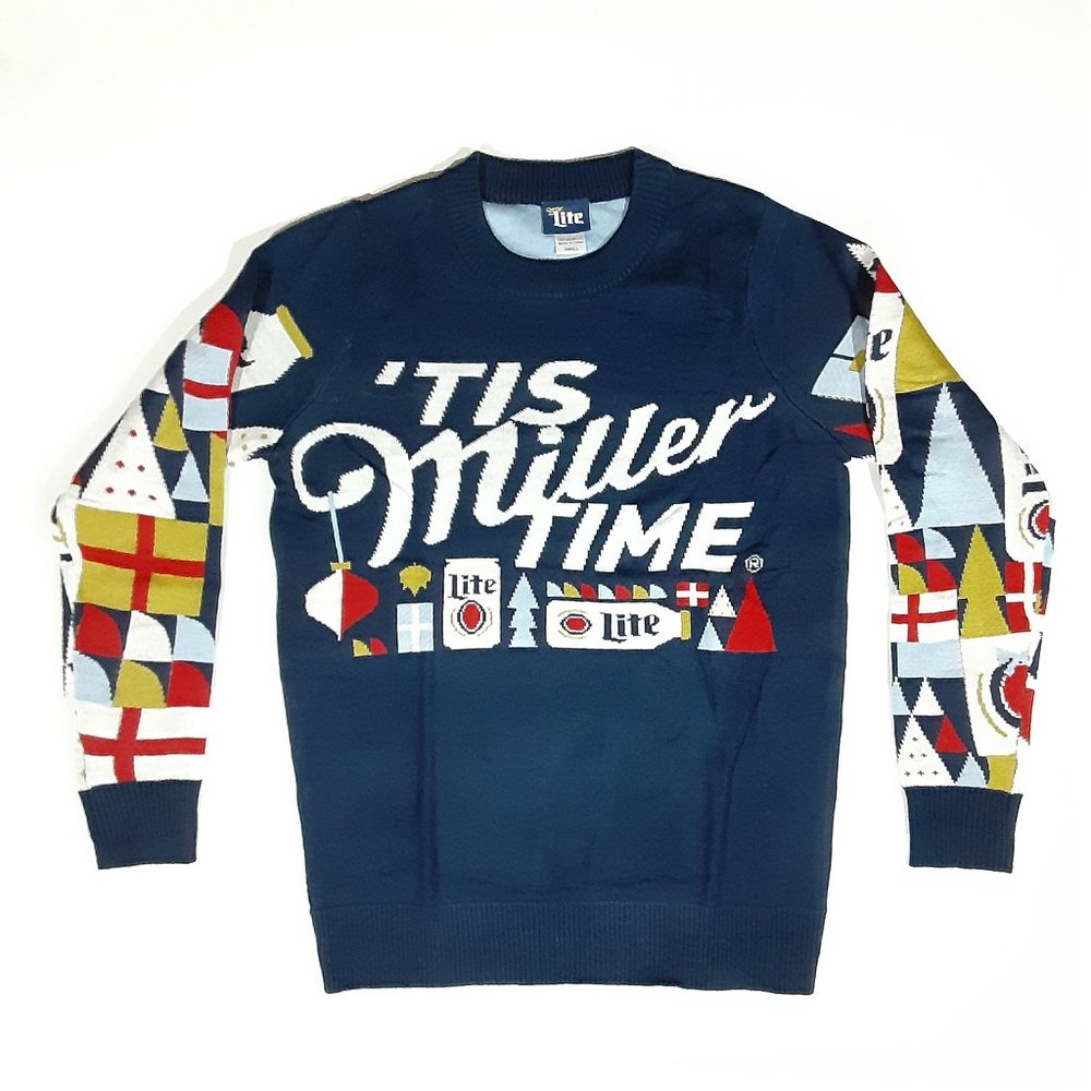 MILLER LITE BEER UNISEX 2020 CHRISTMAS SWEATER / SIZE S / NEVER WORN / BRAND NEW